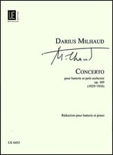 Concerto Percussion Percussion and Piano Reduction cover